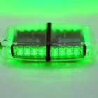 24w 12V 24V Green LED flashing magnet mounted warning mini light bar for patrol cars / traffic signal light
