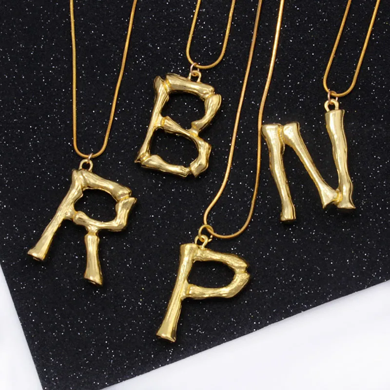 18k gold plated initial jewelry letter pendant necklace bamboo alphabet necklace for women
18k gold plated initial jewelry letter pendant necklace bamboo alphabet necklace for women