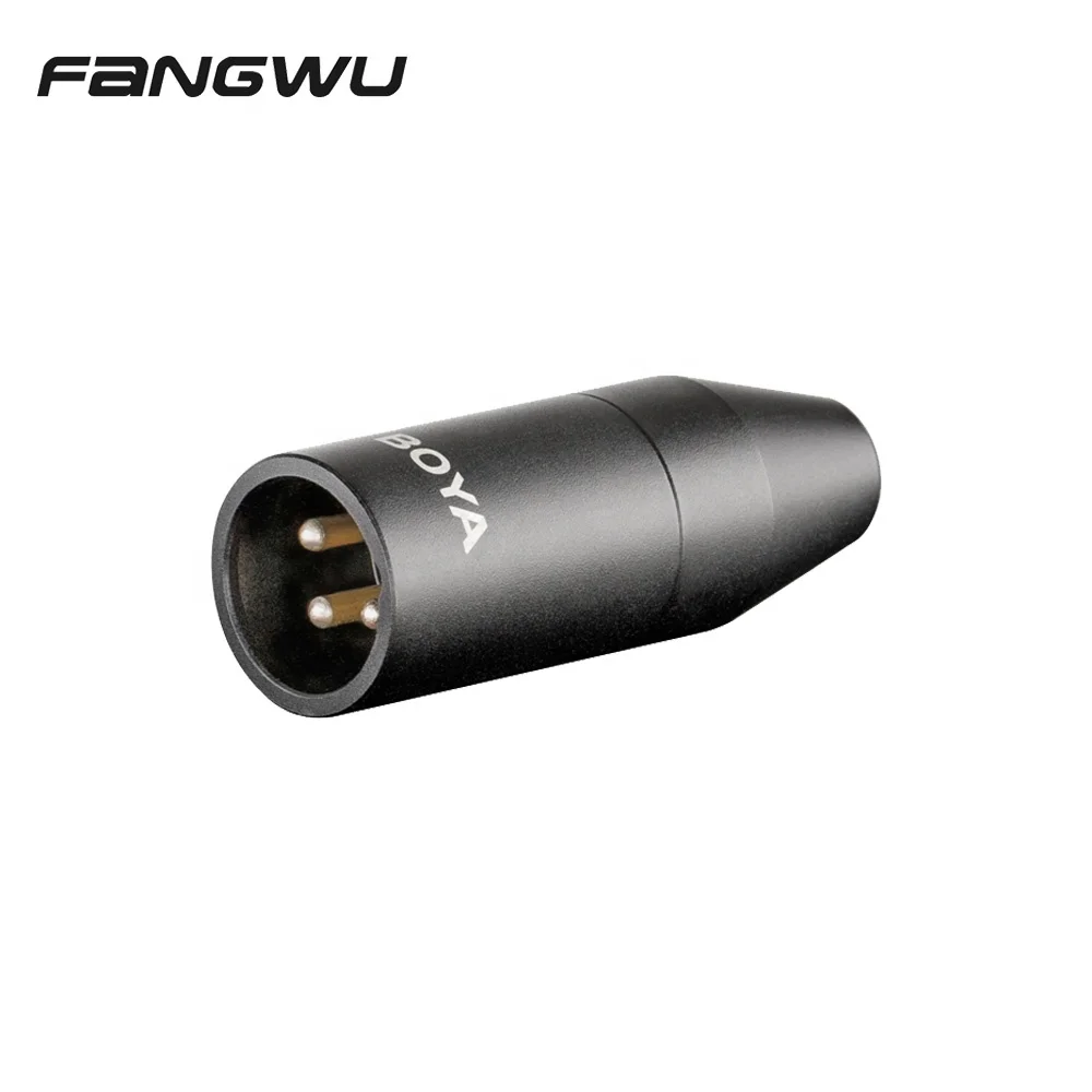 BOYA 35C-XLR 3.5mm (TRS) Mini-Jack Female Microphone Adapter to 3-pin XLR Male Connector for Sony Camcorders Recorders, Black
BOYA 35C-XLR 3.5mm (TRS) Mini-Jack Female Microphone Adapter to 3-pin XLR Male Connector for Sony Camcorders Recorders, Black