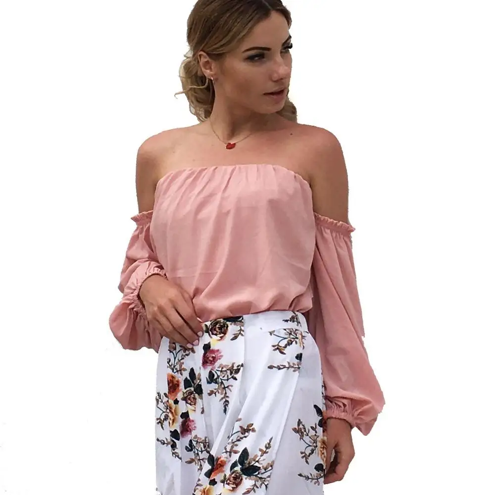 Plain Off Shoulder Puff Sleeve Chiffon Cute Womens Tops Mujer And Tunics, Customized
Plain Off Shoulder Puff Sleeve Chiffon Cute Womens Tops Mujer And Tunics, Customized