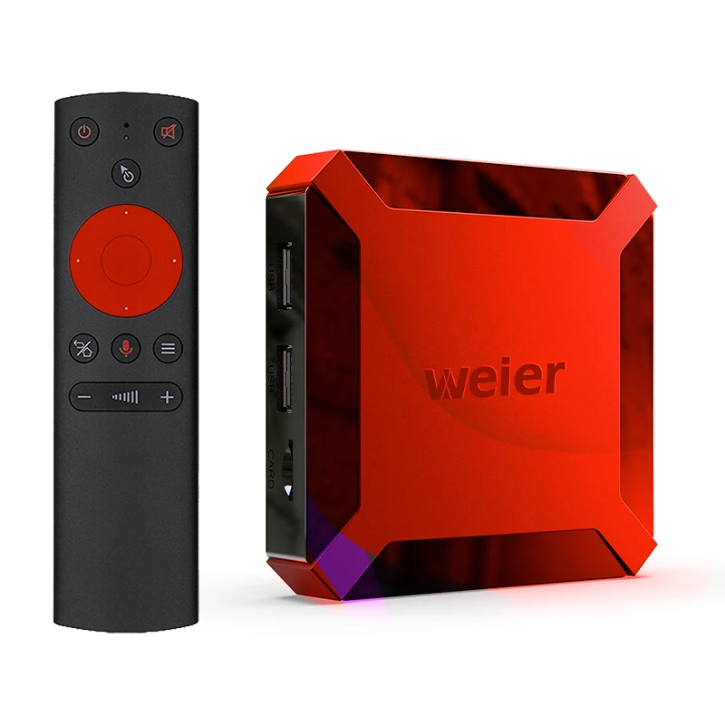 Werer TV set top box smart box 4/32G wifi Multiple input with remote 4K*8K LED android TV box
Werer TV set top box smart box 4/32G wifi Multiple input with remote 4K*8K LED android TV box
