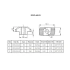 Nut Nuts Supplier 2D15.AA.01 China Manufacturing High Standard Steel Material T Shape Hammer Nut With Free Sample