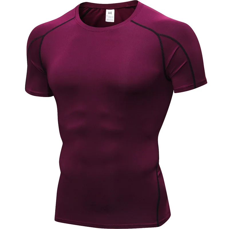 Men's short-sleeved sport T-shirt Compression Sport tops Fitness workout Running T-shirt
Men's short-sleeved sport T-shirt Compression Sport tops Fitness workout Running T-shirt