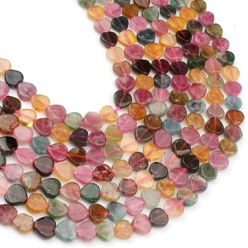 Natrual 6*6MM Colorful Heart Shape Tourmaline Stone Beads for Jewelry Making Bracelet DIY
Natrual 6*6MM Colorful Heart Shape Tourmaline Stone Beads for Jewelry Making Bracelet DIY