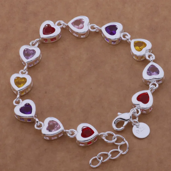 High Qualtity silver plated bracelet 925 fashion Silver jewelry charm bracelet colorful rhinestone Bracelet, As the picture
High Qualtity silver plated bracelet 925 fashion Silver jewelry charm bracelet colorful rhinestone Bracelet, As the picture