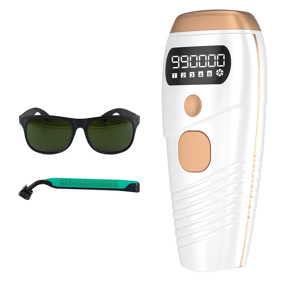 Painless professional man women body permanently laser hair removal home use ipl machine, White / green
Painless professional man women body permanently laser hair removal home use ipl machine, White / green