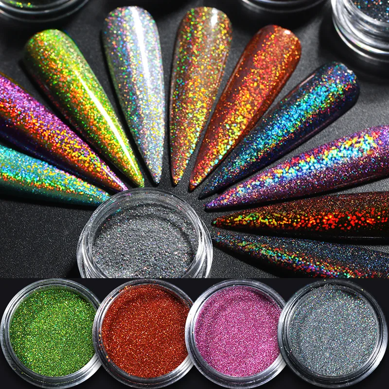 Holographics Chrome Dust Sparkling Flakes Pigment Manicur Nail Art Decor Rose Gold Bubble Mirror Powder Metallic Nail Glitter, Colorful
Holographics Chrome Dust Sparkling Flakes Pigment Manicur Nail Art Decor Rose Gold Bubble Mirror Powder Metallic Nail Glitter, Colorful