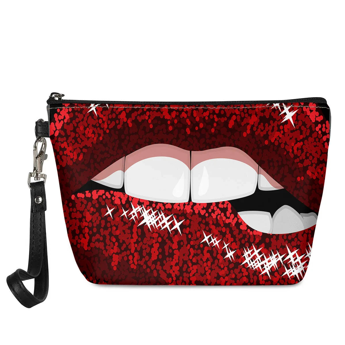 Portable Red Lips Skull Leopard Print Makeup Pouch Digital Printing Zipper PU Leather Cosmetic Storage Bag, Picture
Portable Red Lips Skull Leopard Print Makeup Pouch Digital Printing Zipper PU Leather Cosmetic Storage Bag, Picture
