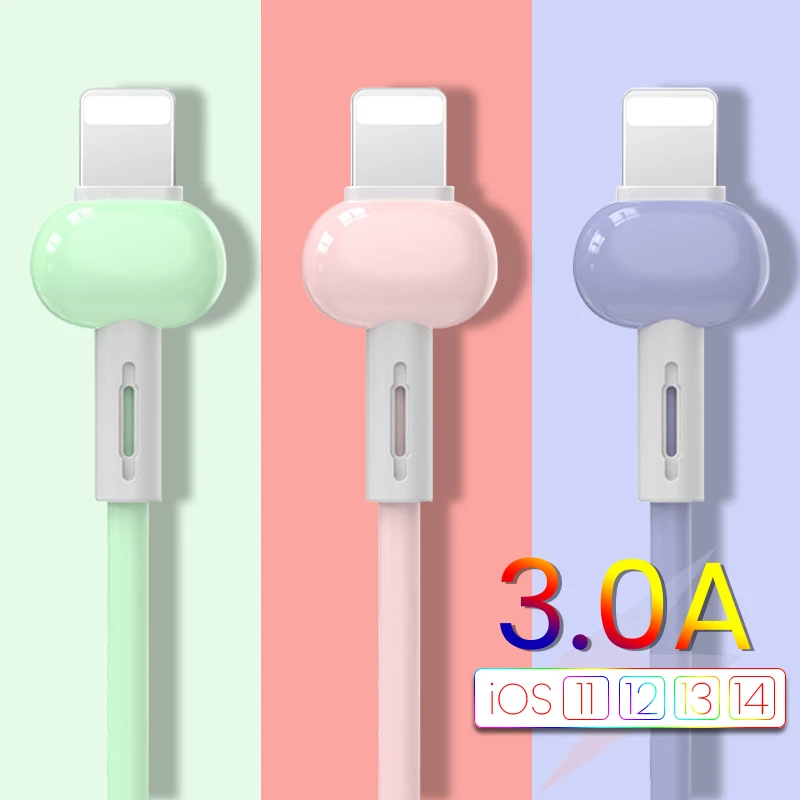 3A Liquid Fast Charging USB Cable Cable Soft Rubber Fast Data Charging Cable For iPhone Series Mobile Phone
3A Liquid Fast Charging USB Cable Cable Soft Rubber Fast Data Charging Cable For iPhone Series Mobile Phone
