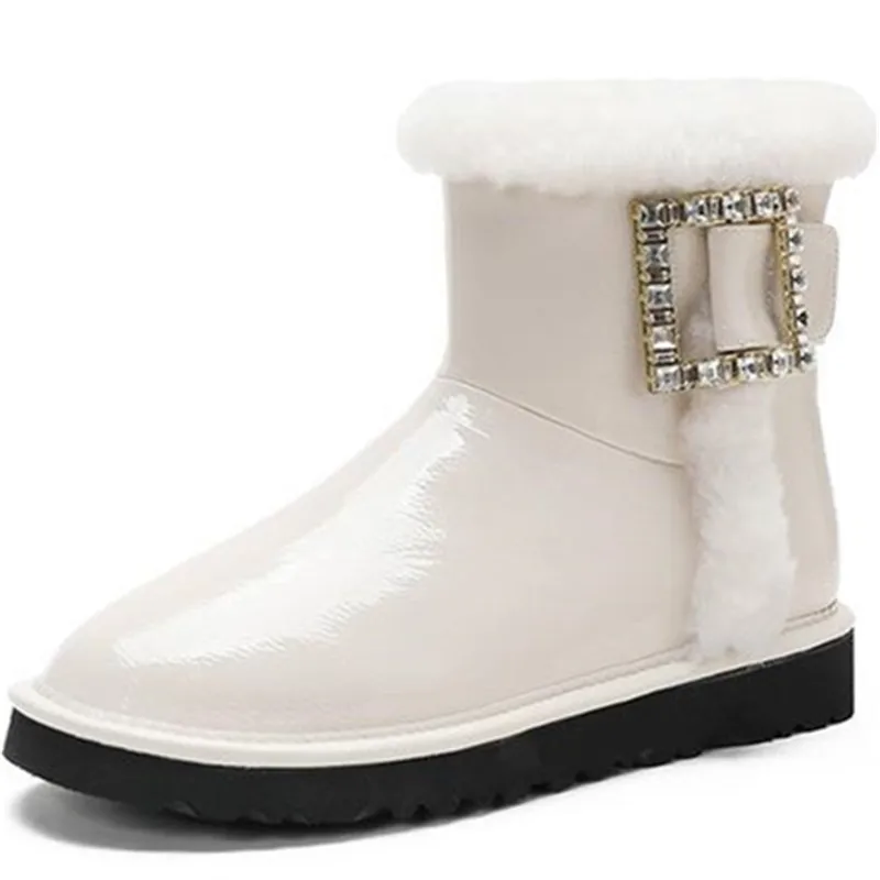 Dropshipping Women's Waterproof Snow Boots Women Winter Warm Shoes with Fur Trendy Rhinestone Botas Mujer
Dropshipping Women's Waterproof Snow Boots Women Winter Warm Shoes with Fur Trendy Rhinestone Botas Mujer