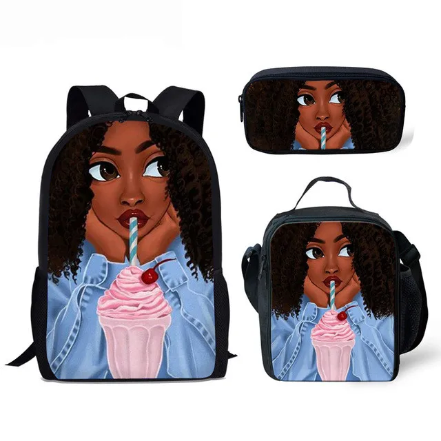 2019 Back To School Backpack Kids School Bag African American Black Art Girls Schoolbag Mochila 3Pcs/set School Bags for Girls, Customized
2019 Back To School Backpack Kids School Bag African American Black Art Girls Schoolbag Mochila 3Pcs/set School Bags for Girls, Customized