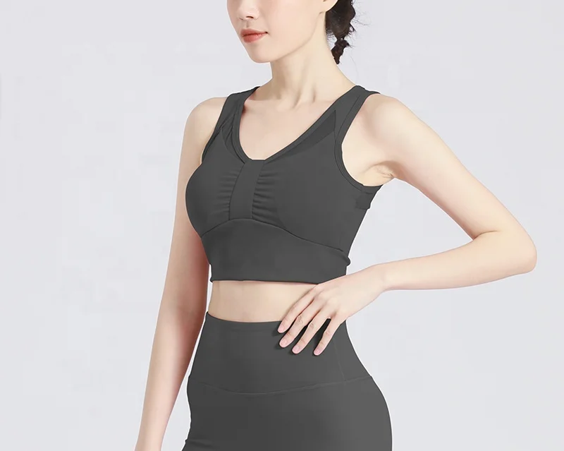 Amazon Hot Selling Gym Sexy Fitness Clothing High Support Sport Bras For Women With Mesh Back
Amazon Hot Selling Gym Sexy Fitness Clothing High Support Sport Bras For Women With Mesh Back