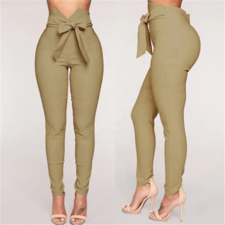 2020 Wholesale High Quality Slim Elastic Bow Female Trousers Plaid Office Women Pants, 2 colors
2020 Wholesale High Quality Slim Elastic Bow Female Trousers Plaid Office Women Pants, 2 colors