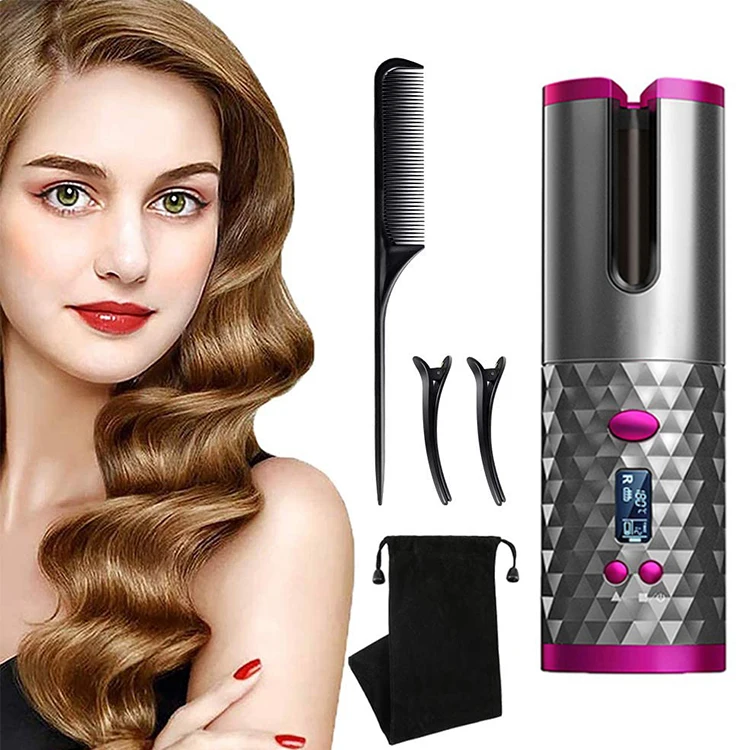 USB Rechargeable Wireless Automatic Hair Curler Portable Auto Magic Hair Curler Cordless Wireless Automatic Hair Curler, Red
USB Rechargeable Wireless Automatic Hair Curler Portable Auto Magic Hair Curler Cordless Wireless Automatic Hair Curler, Red