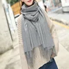 Custom knitted viscose winter printed Cotton Women scarf
