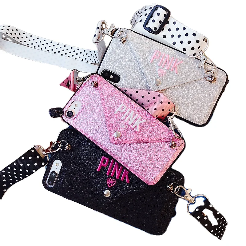 PHT-050 Embroidered Design Glitter Phone Case Luxury Shining Mobile Phone Cover with Back Card Wallet Crossbody Strap Phone Case, Multi-colors
PHT-050 Embroidered Design Glitter Phone Case Luxury Shining Mobile Phone Cover with Back Card Wallet Crossbody Strap Phone Case, Multi-colors
