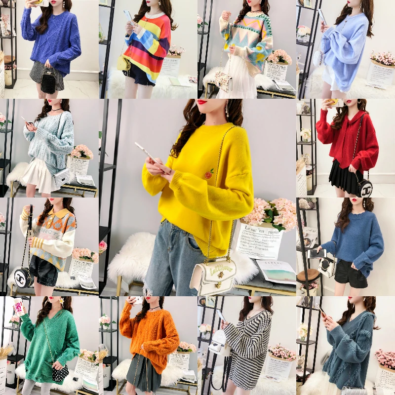 2021 autumn and winter new women's low-priced sweater Korean loose foreign trade jumper bottom sweater
2021 autumn and winter new women's low-priced sweater Korean loose foreign trade jumper bottom sweater