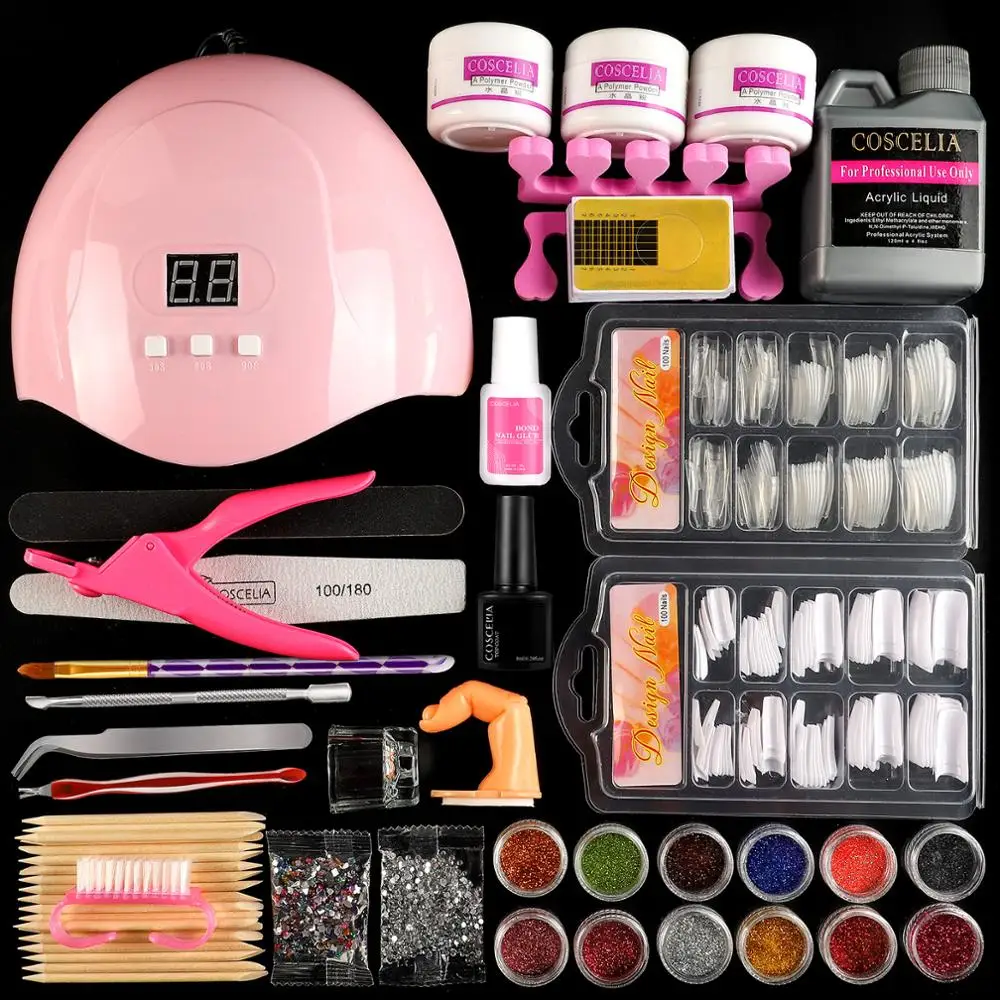 Acrylic Nail Kit With Lamp Dryer Full Manicure Set For Acrylic Powder Brush Tool Professional Nail Accessories Nail Art Kits Set
Acrylic Nail Kit With Lamp Dryer Full Manicure Set For Acrylic Powder Brush Tool Professional Nail Accessories Nail Art Kits Set