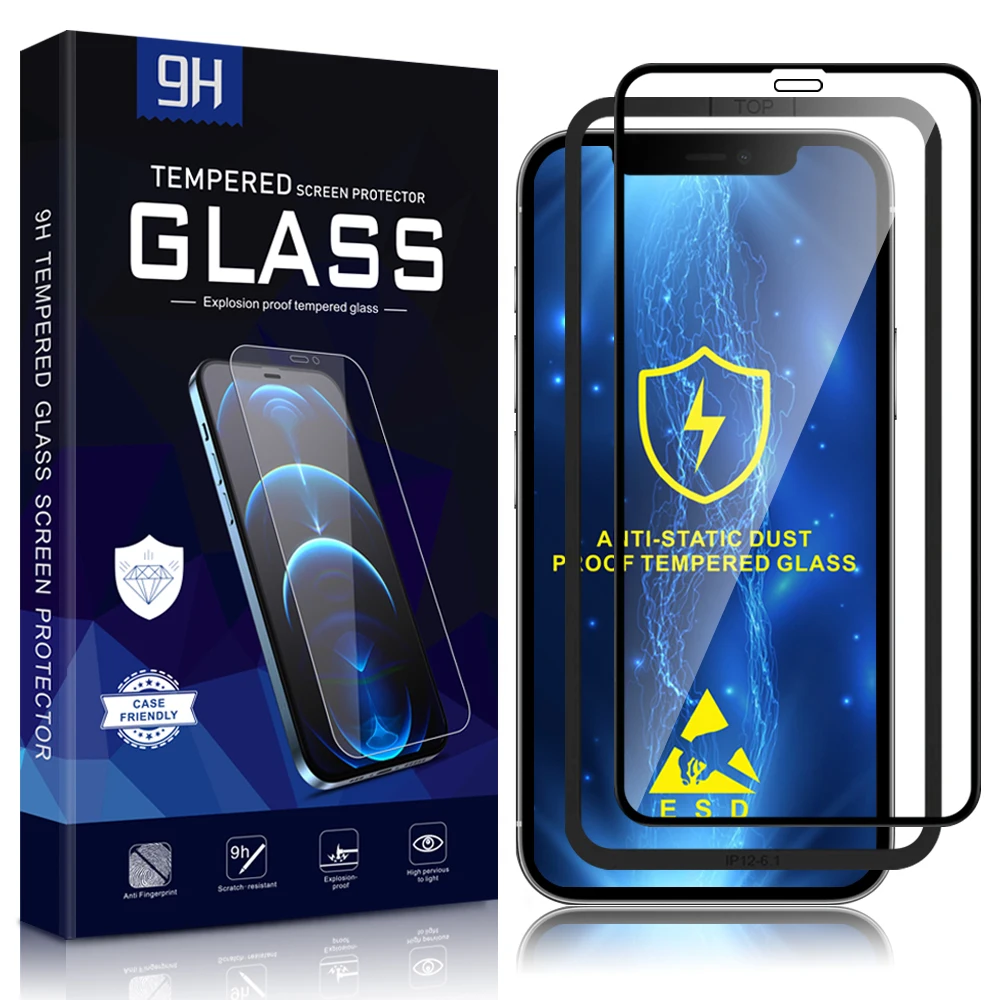 5D anti-static premium full glass for iphone 12 and 12 Pro Max 1-pack with installation frame full package
5D anti-static premium full glass for iphone 12 and 12 Pro Max 1-pack with installation frame full package