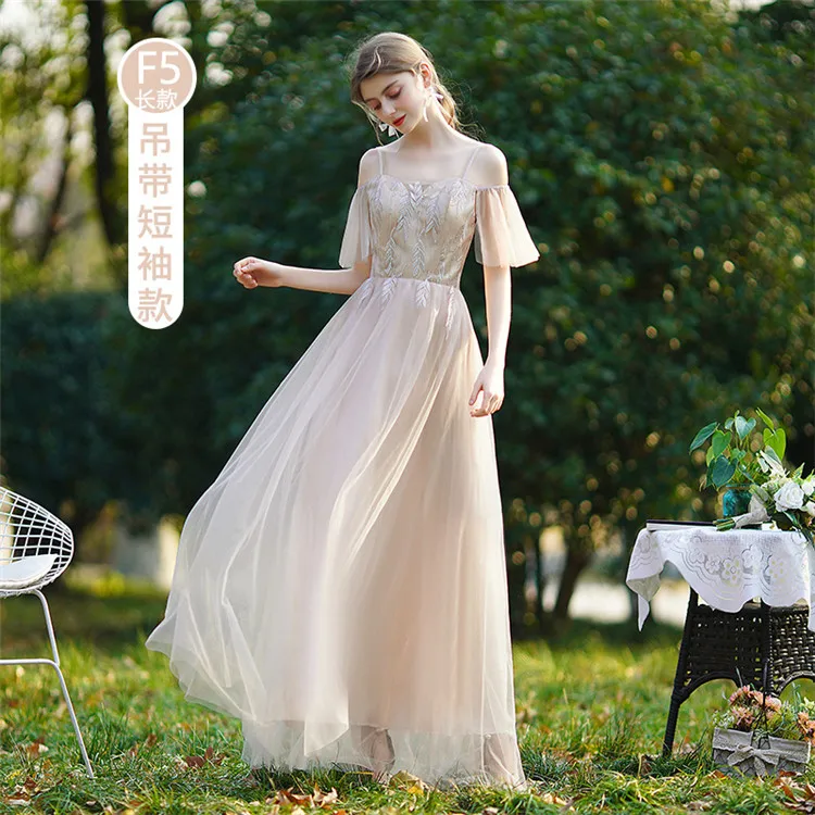 Bridesmaid dress female party evening dress ladies elegant evening dress ball gown in stock, Different colors and support to customized
Bridesmaid dress female party evening dress ladies elegant evening dress ball gown in stock, Different colors and support to customized