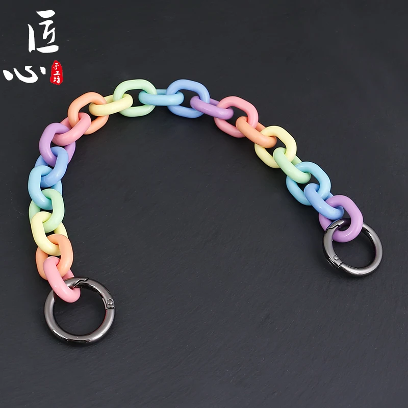 Acrylic Resin Thick Chain Decorative Bag Handheld Short Chain Shoulder Strap, Customized color
Acrylic Resin Thick Chain Decorative Bag Handheld Short Chain Shoulder Strap, Customized color