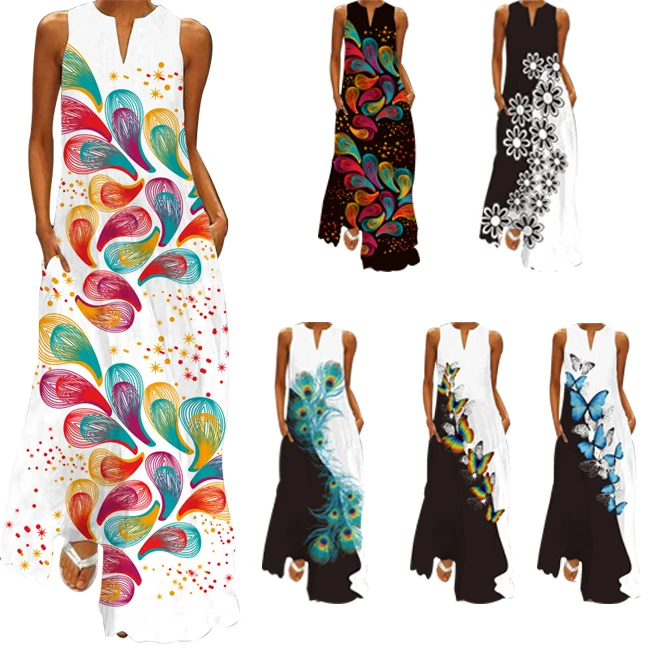 Vestidos Casuales Manufacturer Custom Ladies Fashion Dress Digital Printing One-pcs Custom Women Wear Plus Size Loose Dress, Picture shown
Vestidos Casuales Manufacturer Custom Ladies Fashion Dress Digital Printing One-pcs Custom Women Wear Plus Size Loose Dress, Picture shown