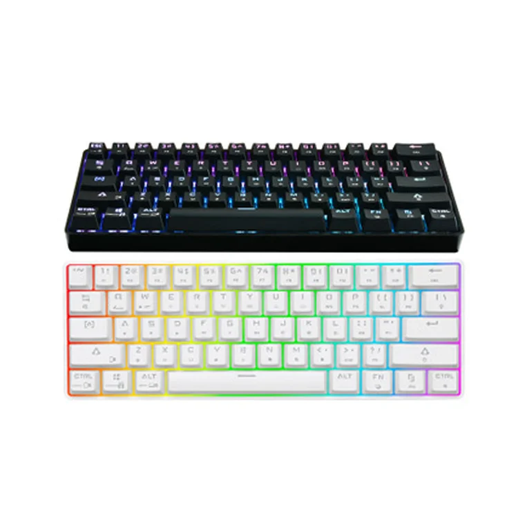 Gk61 1.8m Wire USB Port Support Backlight 61 Keys Mechanical Optical Rgb Gaming Keyboard, White
Gk61 1.8m Wire USB Port Support Backlight 61 Keys Mechanical Optical Rgb Gaming Keyboard, White