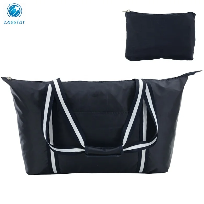 Ladies Foldable Nylon Ripstop Tote Handbag Large Women Foldaway Daily Bag