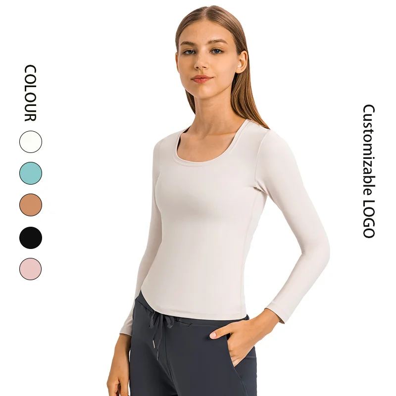 Autumn/winter new leisure sports long-sleeved tshirt gym top for women self-cultivation moisture wicking gym activewear gleemerz, Customized colors
Autumn/winter new leisure sports long-sleeved tshirt gym top for women self-cultivation moisture wicking gym activewear gleemerz, Customized colors