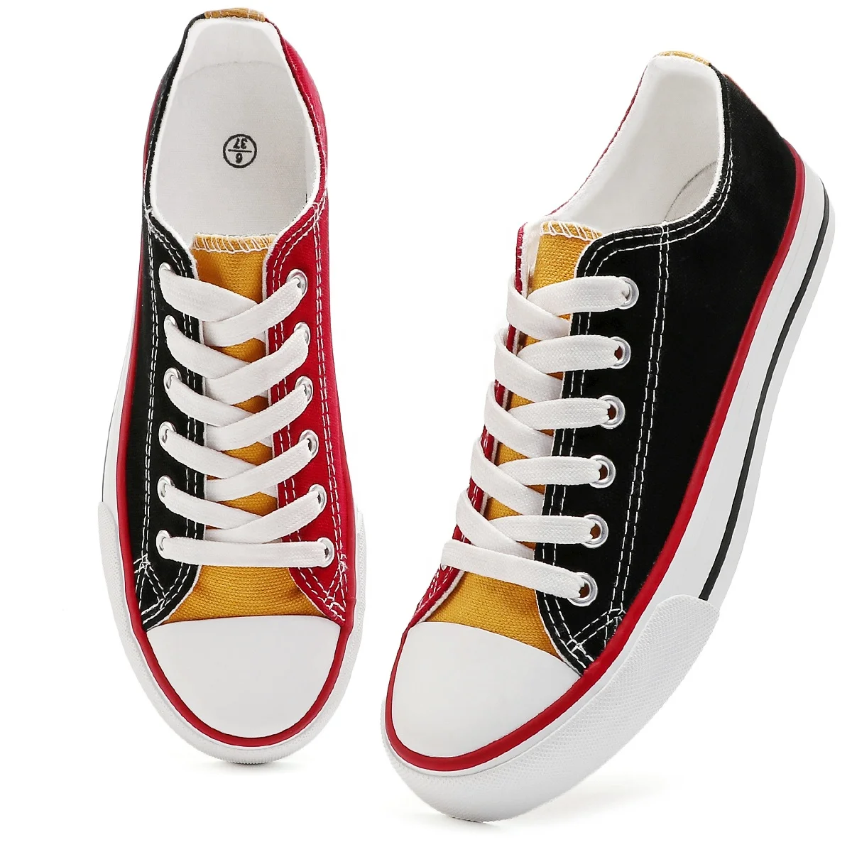 Female Casual Girls Fashion Skate Sneakers Canvas Shoes Custom Logo Sneakers Womens Tennis Shoes, Black red,green yellow
Female Casual Girls Fashion Skate Sneakers Canvas Shoes Custom Logo Sneakers Womens Tennis Shoes, Black red,green yellow