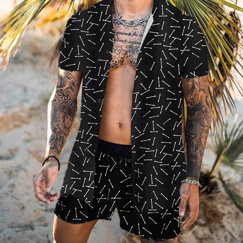 D 2021 summer thin breathable multicolor beach style loose shirt Hawaiian casual suit men's printed two-piece suit
D 2021 summer thin breathable multicolor beach style loose shirt Hawaiian casual suit men's printed two-piece suit