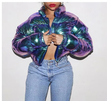 2021 Thick Bright Color Short Cotton Coat with Stand Windproof Collar Women Street Zipper Plus Size Women's Coats, As picture
2021 Thick Bright Color Short Cotton Coat with Stand Windproof Collar Women Street Zipper Plus Size Women's Coats, As picture