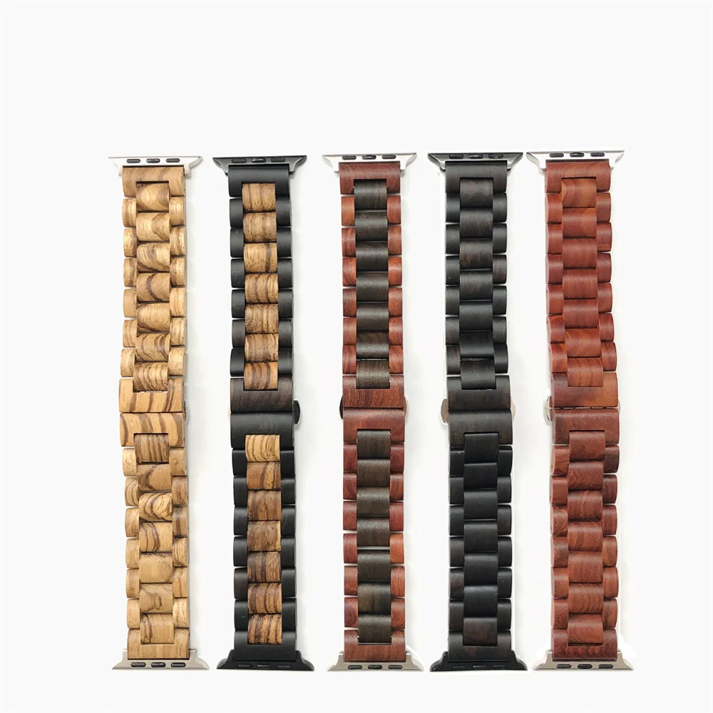 Luxury Metal Butterfly Buckle Smart Wristband Strap For I Watch 44mm 42mm Wood Watch Bands For Apple Watch, 4 colors
Luxury Metal Butterfly Buckle Smart Wristband Strap For I Watch 44mm 42mm Wood Watch Bands For Apple Watch, 4 colors