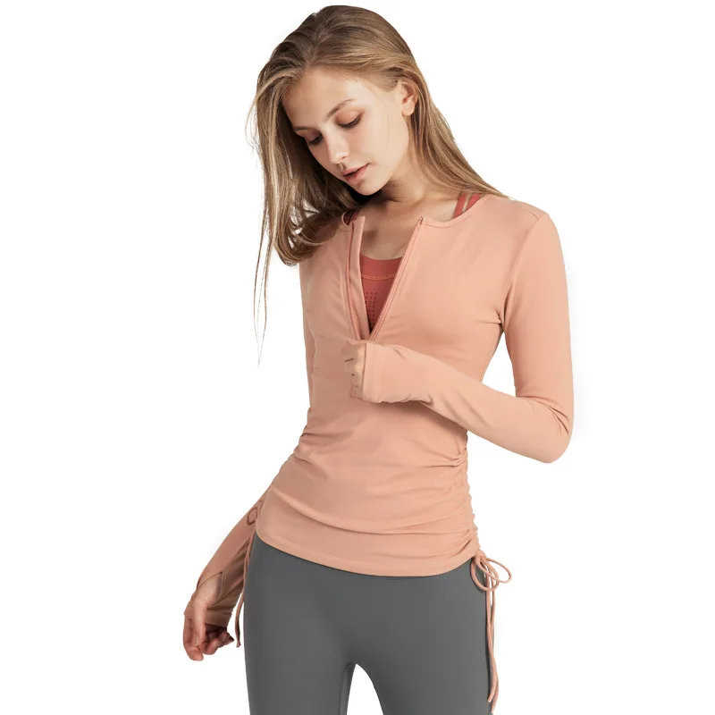 New Semi-zipper Yoga Top Clothes Women's Running Sports Gym Top Long Sleeve Fast-drying Tight Fitness Apparel, Same as picture shows
New Semi-zipper Yoga Top Clothes Women's Running Sports Gym Top Long Sleeve Fast-drying Tight Fitness Apparel, Same as picture shows