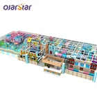 OJARSTAR children kids soft play slide castle equipment commercial indoor games plastic playground