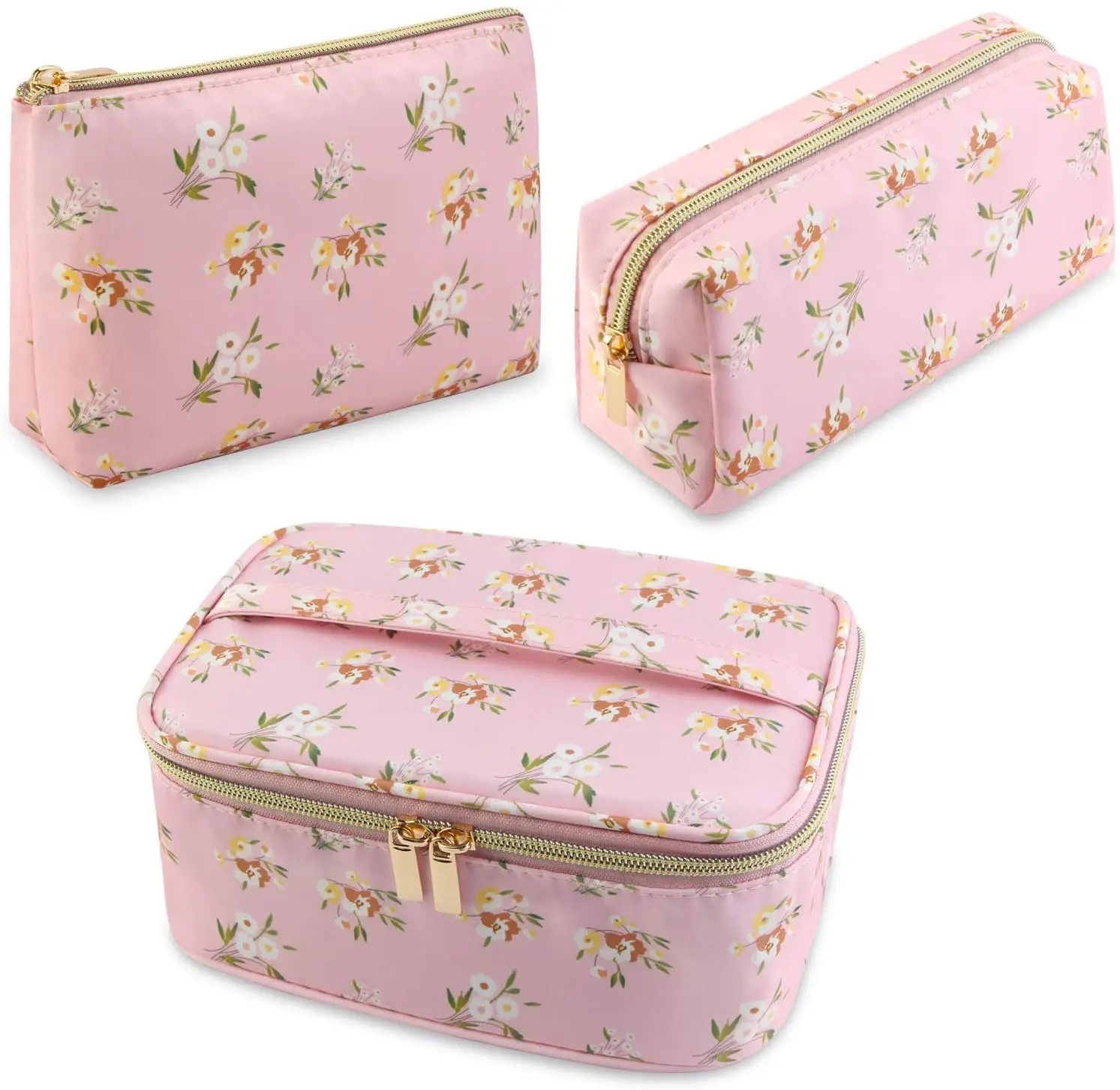 Ginzeal Customized Pink 3 Piece Portable Travel Cosmetic Luxury Make up bag Set, Can be customized
Ginzeal Customized Pink 3 Piece Portable Travel Cosmetic Luxury Make up bag Set, Can be customized