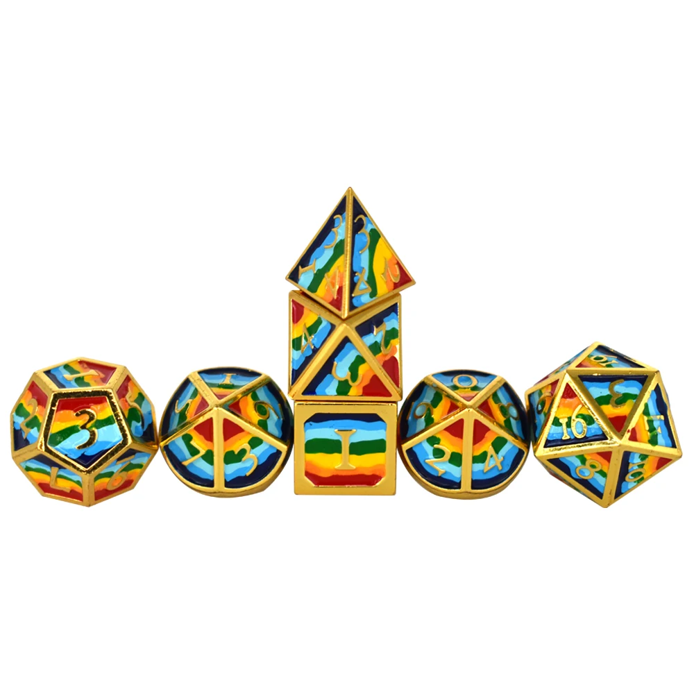 Factory Wholesale Dungeons And Dragons Dice Dnd Metal Dice Metal Dnd Dice Set, Colorful
Factory Wholesale Dungeons And Dragons Dice Dnd Metal Dice Metal Dnd Dice Set, Colorful