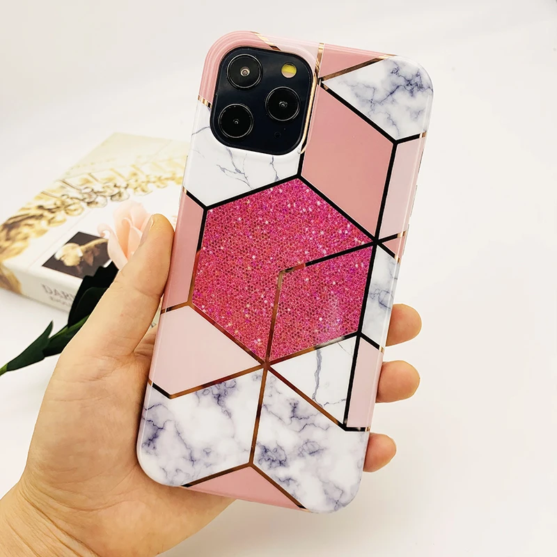 Geometric Glitter Marble Bumper for iPhone 11 Pro Max XS XR XS Max, Full Cover Border Phone Case for iPhone 12 12 Pro Max, 7 colors optional
Geometric Glitter Marble Bumper for iPhone 11 Pro Max XS XR XS Max, Full Cover Border Phone Case for iPhone 12 12 Pro Max, 7 colors optional