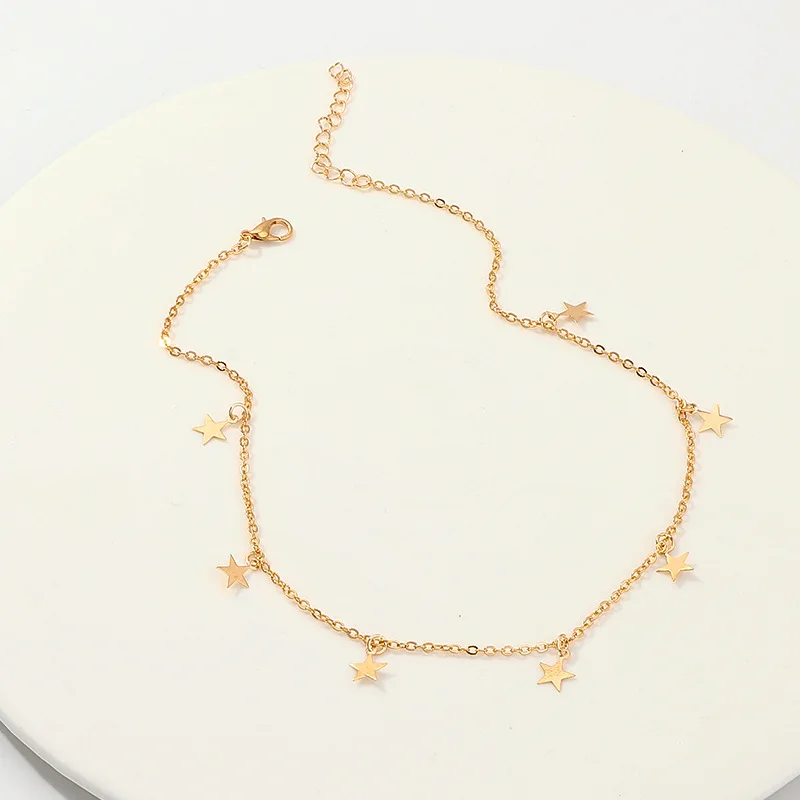 Cheap Wholesale New Trendy Gold Star Pendant Necklace Simple Layer Star Choker Necklace Women
Cheap Wholesale New Trendy Gold Star Pendant Necklace Simple Layer Star Choker Necklace Women