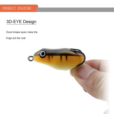 Amazon Hot Sale 45mm 8.5g Artificial Bait Llastic Lure Frog Fishhooks fishing frog lure soft, 20 colors
Amazon Hot Sale 45mm 8.5g Artificial Bait Llastic Lure Frog Fishhooks fishing frog lure soft, 20 colors