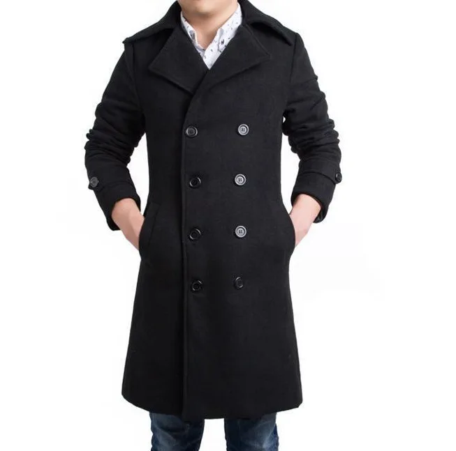 men coat long winter 2021 Hot sale slim fit business casual Woolen cloth classic double breasted trench coats for men, Reference picture
men coat long winter 2021 Hot sale slim fit business casual Woolen cloth classic double breasted trench coats for men, Reference picture