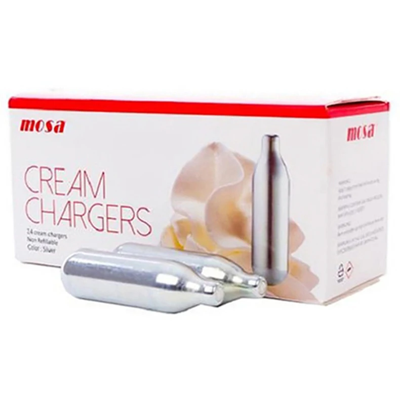 Wholesale 24 Pack of N2O Whipped Dessert Tool Type Cream Whipper Chargers for Sale
Wholesale 24 Pack of N2O Whipped Dessert Tool Type Cream Whipper Chargers for Sale