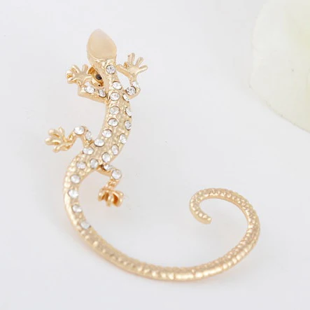 Gothic Punk Crystal Lizard Ear Cuffs for Women Gold Color Silver Color Rhinestone Animal Geckos Clip Earrings
Gothic Punk Crystal Lizard Ear Cuffs for Women Gold Color Silver Color Rhinestone Animal Geckos Clip Earrings