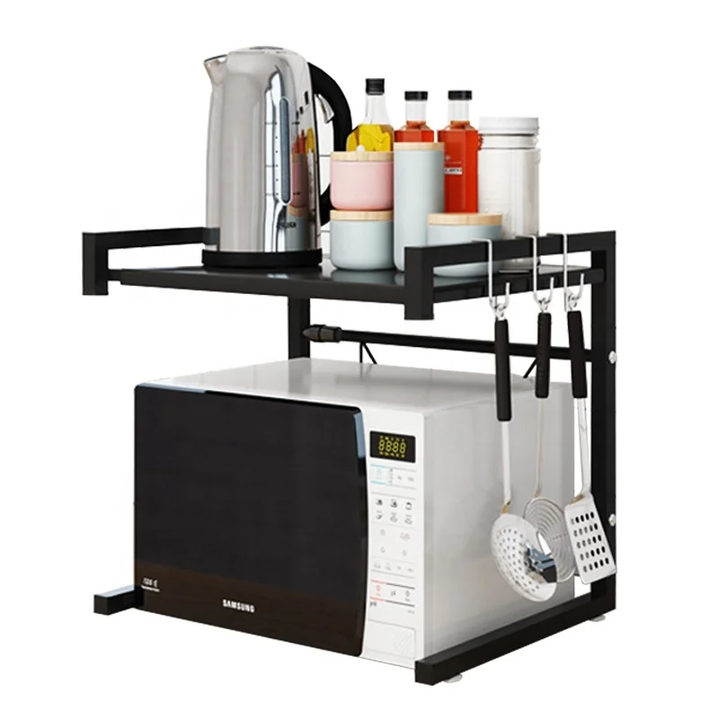 High Quality Carbon Steel Kitchen Storage Holder Metal Flexible Standing Type Microwave Oven Shelf Rack
High Quality Carbon Steel Kitchen Storage Holder Metal Flexible Standing Type Microwave Oven Shelf Rack