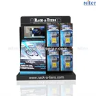 Custom retail store countertop rotating peg hook counter display,swivel display rack,swivel display stands