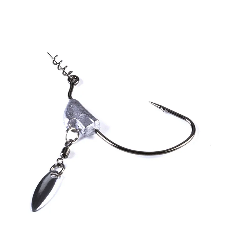 5pcs Offset Fishing Hooks Weighted With Spoon sequins Fish Hooks Fit for Texas Rigs Fishing Tackle
5pcs Offset Fishing Hooks Weighted With Spoon sequins Fish Hooks Fit for Texas Rigs Fishing Tackle