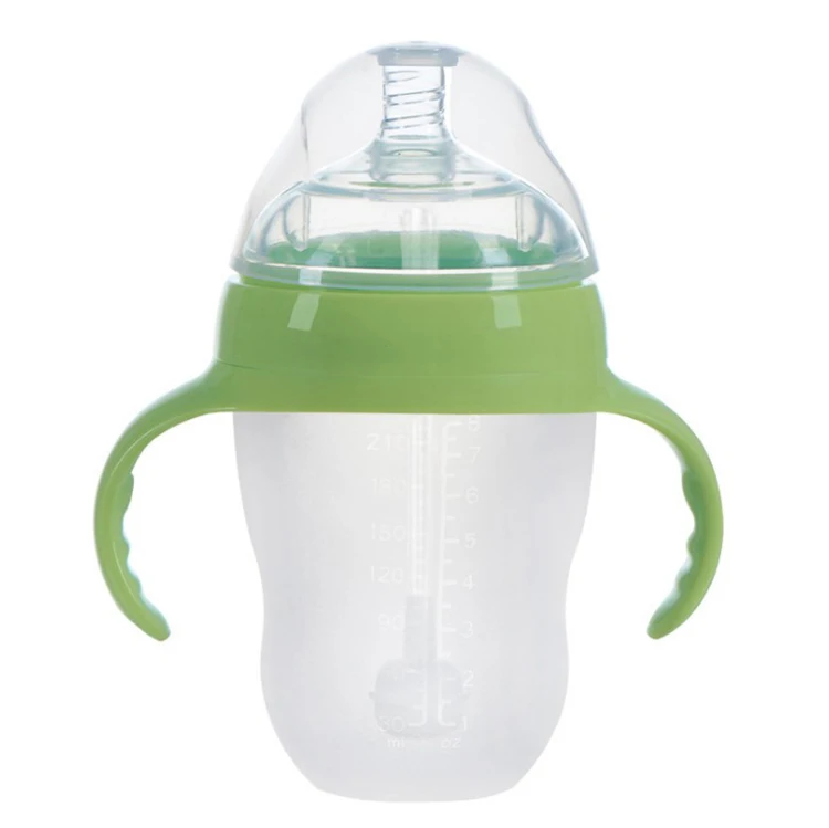 Wholesale OEM Manufacturer Customized BPA Free Food Grade Silicone Baby Feeding Bottle, Green , pink
Wholesale OEM Manufacturer Customized BPA Free Food Grade Silicone Baby Feeding Bottle, Green , pink