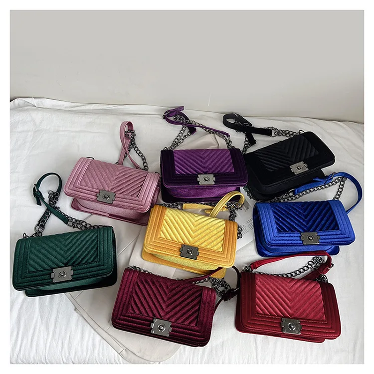 Fashion Designer Winter Trendy Chain Ladies Shoulder Crossbody hand bags luxury women handbags velvet purses, 9 colors
Fashion Designer Winter Trendy Chain Ladies Shoulder Crossbody hand bags luxury women handbags velvet purses, 9 colors