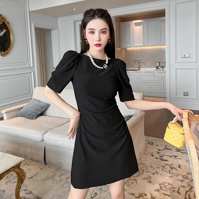 ZYHT 5144 Women Vintage A Line Soft Mini Dress One-line Collar Short Puffy Sleeves Elegant Ladies Dresses
ZYHT 5144 Women Vintage A Line Soft Mini Dress One-line Collar Short Puffy Sleeves Elegant Ladies Dresses