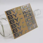 Bottle Label Glass Label For Bottle Most Popular Bottle Metal Sticker Gold Label For Glass Bottle